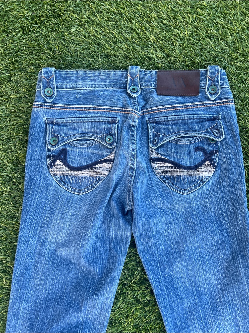 Armani Exchange Women's Light Blue Flared Jeans - Picture 11 of 15